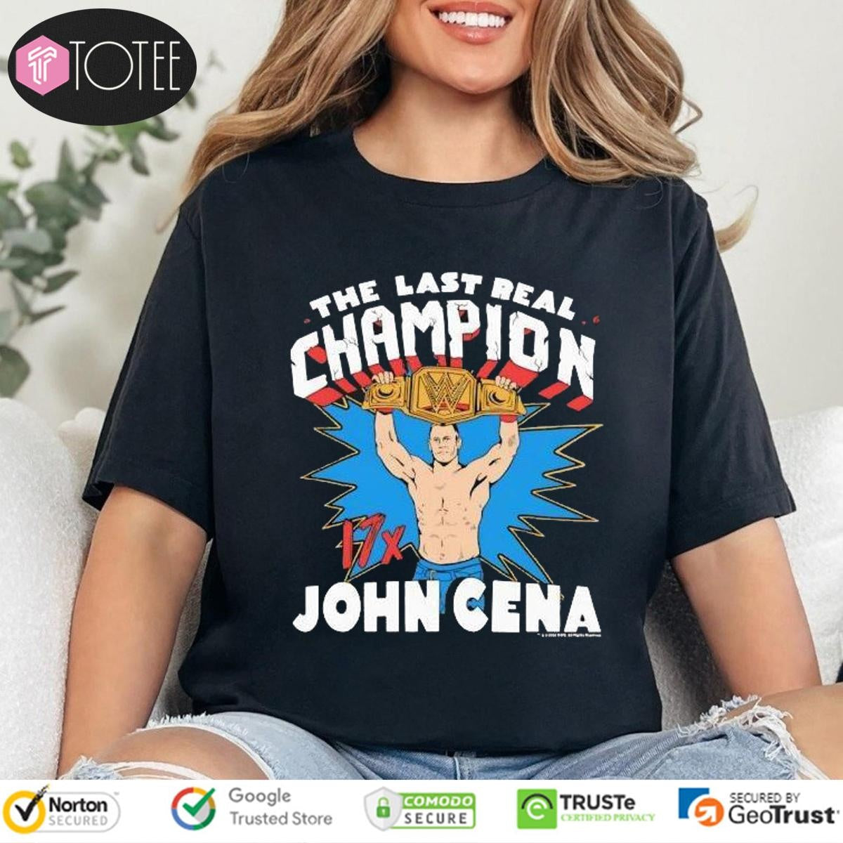 John Cena The Last Real Champion Wwe 17X Cartoon Shirt