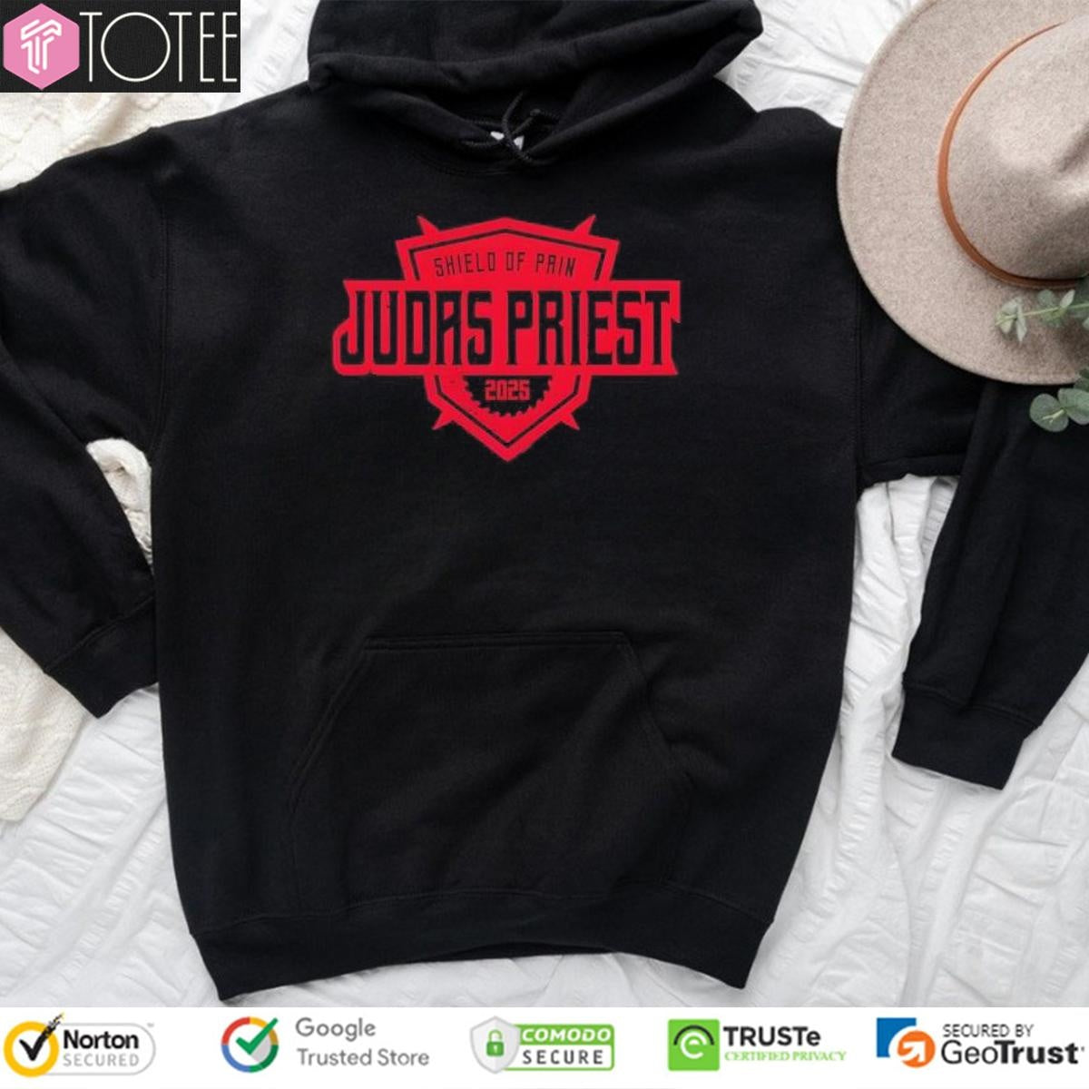 Judas Priest Shield Of Pain Tour With Tour Dates Zip Hoodie