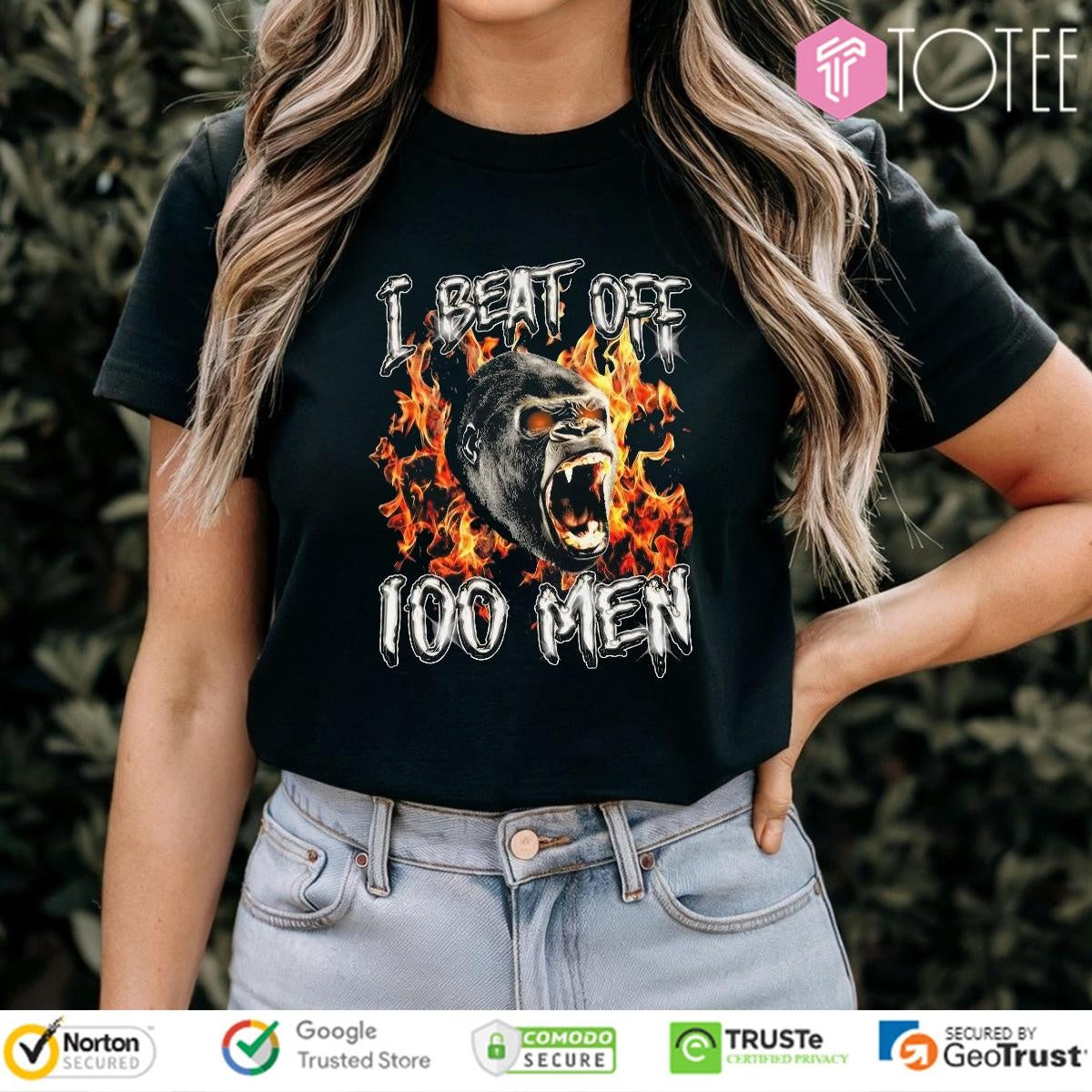 King Kong I Beat Off 100 Men Graphic T-shirt