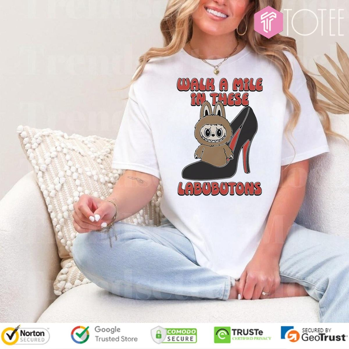Labubu Walk A Mile In These Labubutons T-shirt