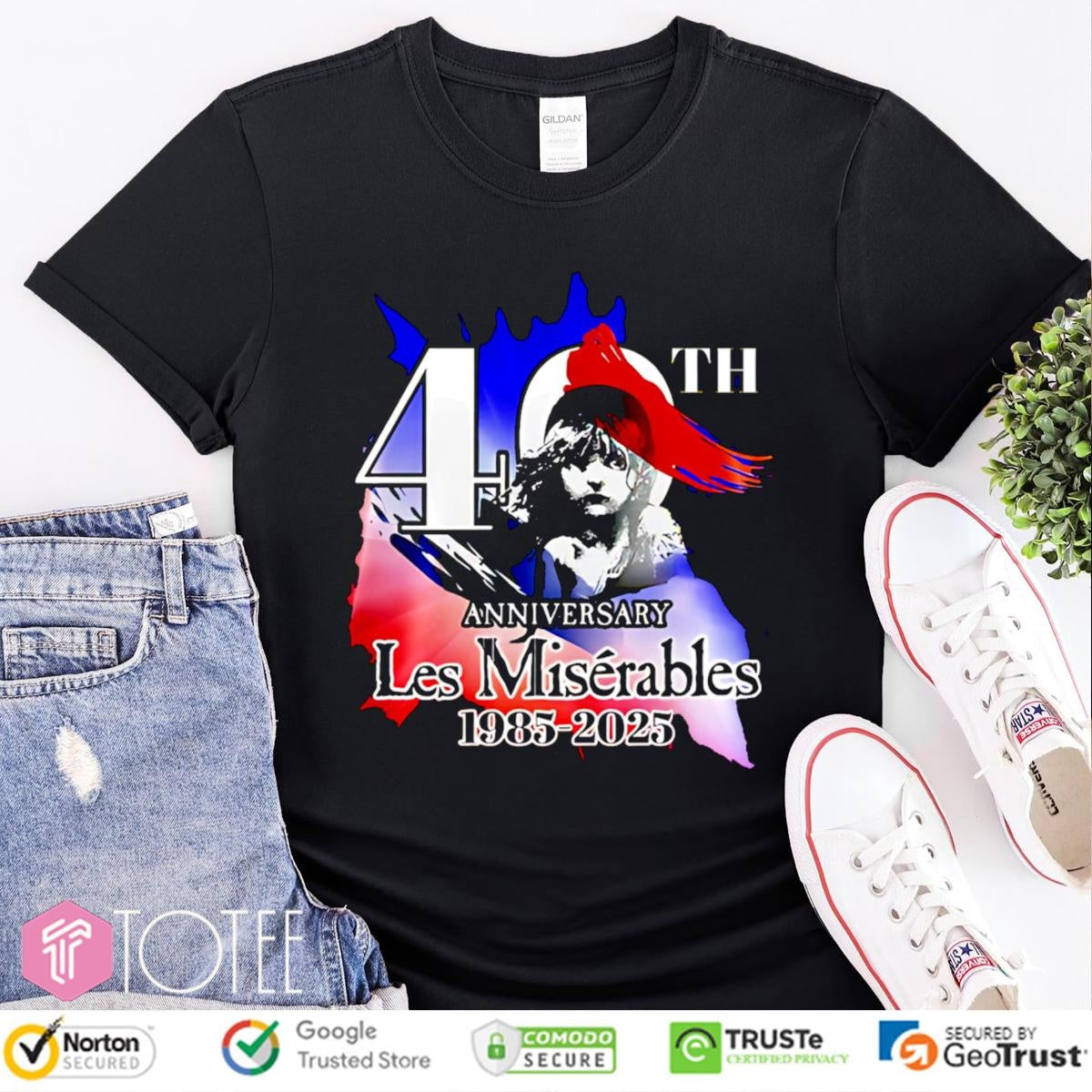 Les Miserables 40Th Anniversary Concert 1985-2025 T-shirt