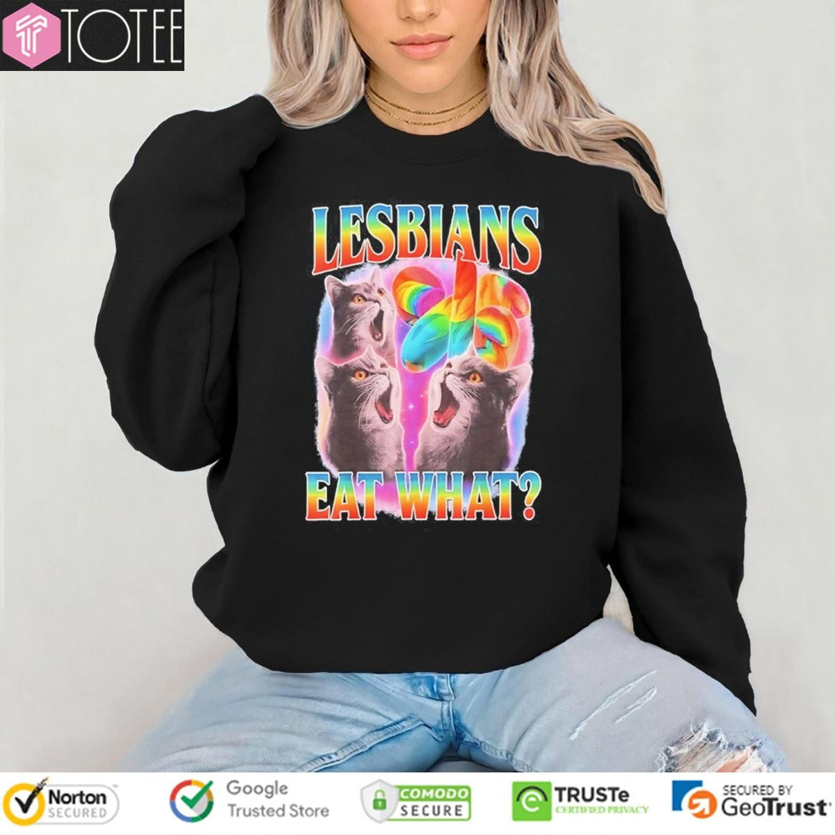 Lesbians Eat What Cat Lgbt Pride Bootleg T-shirt