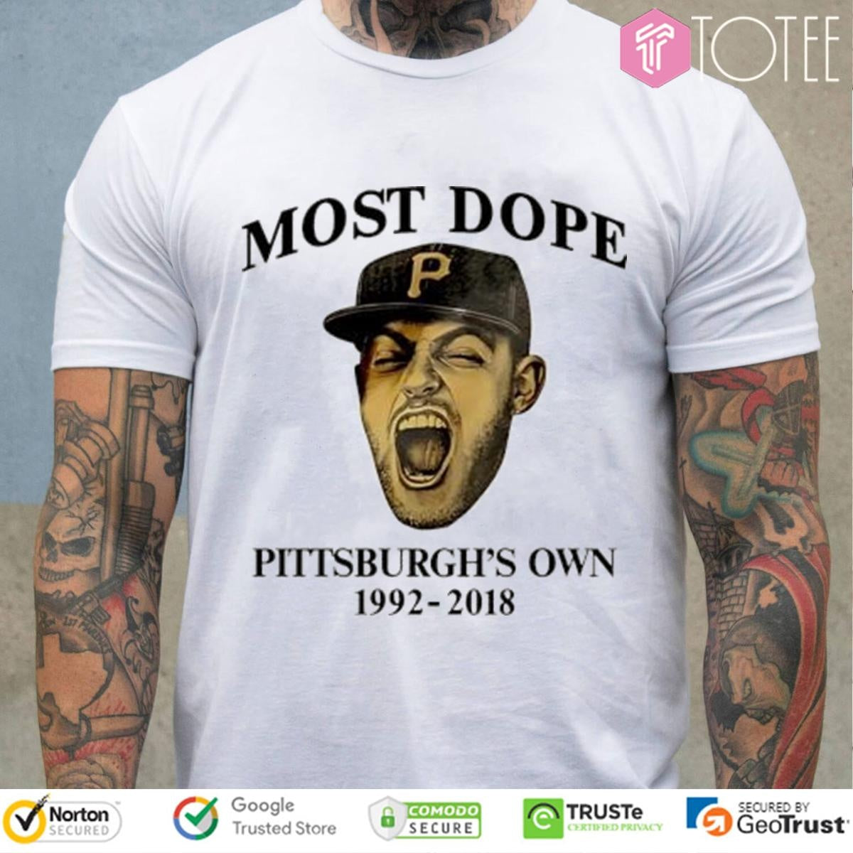 Mac Miller Pittsburgh Pirates Most Dope Pittsburghs Own 1992-2018 T-shirt