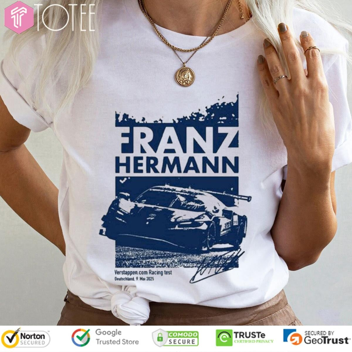 Max Verstappen Franz Hermann 2025 Signature T-shirt