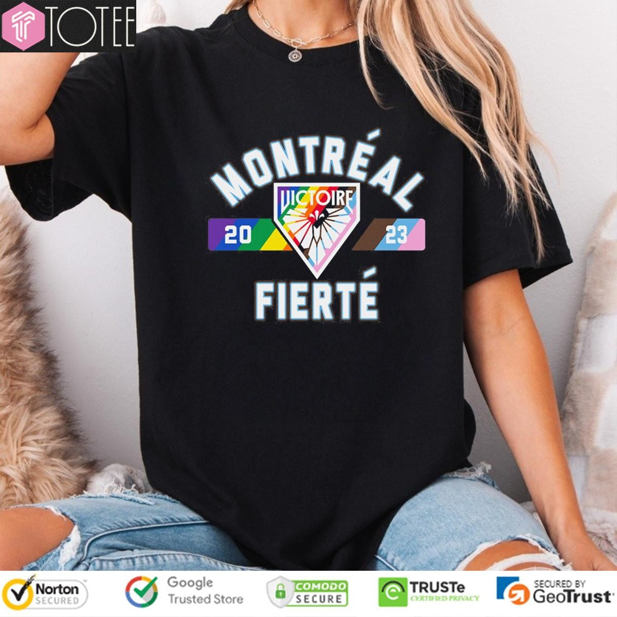 Montreal Victoire Fierte Stadium Issue Pride T-shirt