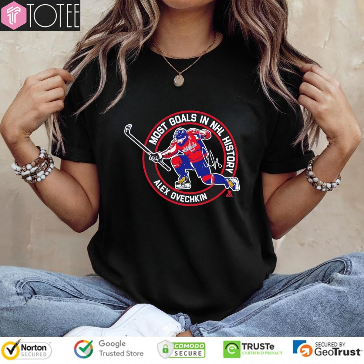 Most Goals In Nhl History Alex Ovechkin 895 Washington Capitals Signature T-shirt