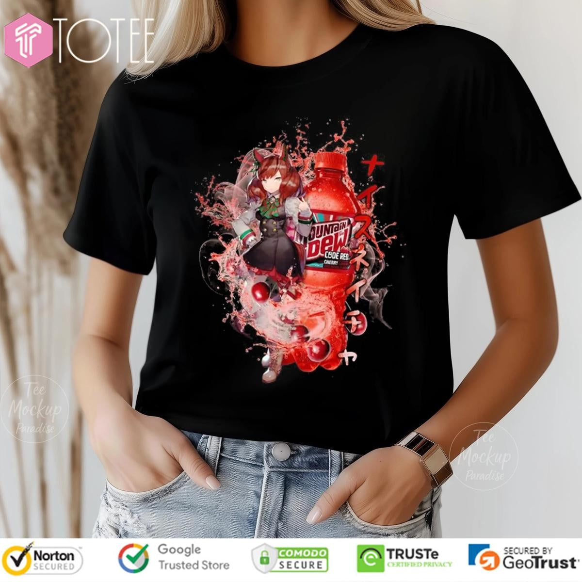 Nature Uma Musume Mountain Dew Code Red Cherry Soda T-shirt