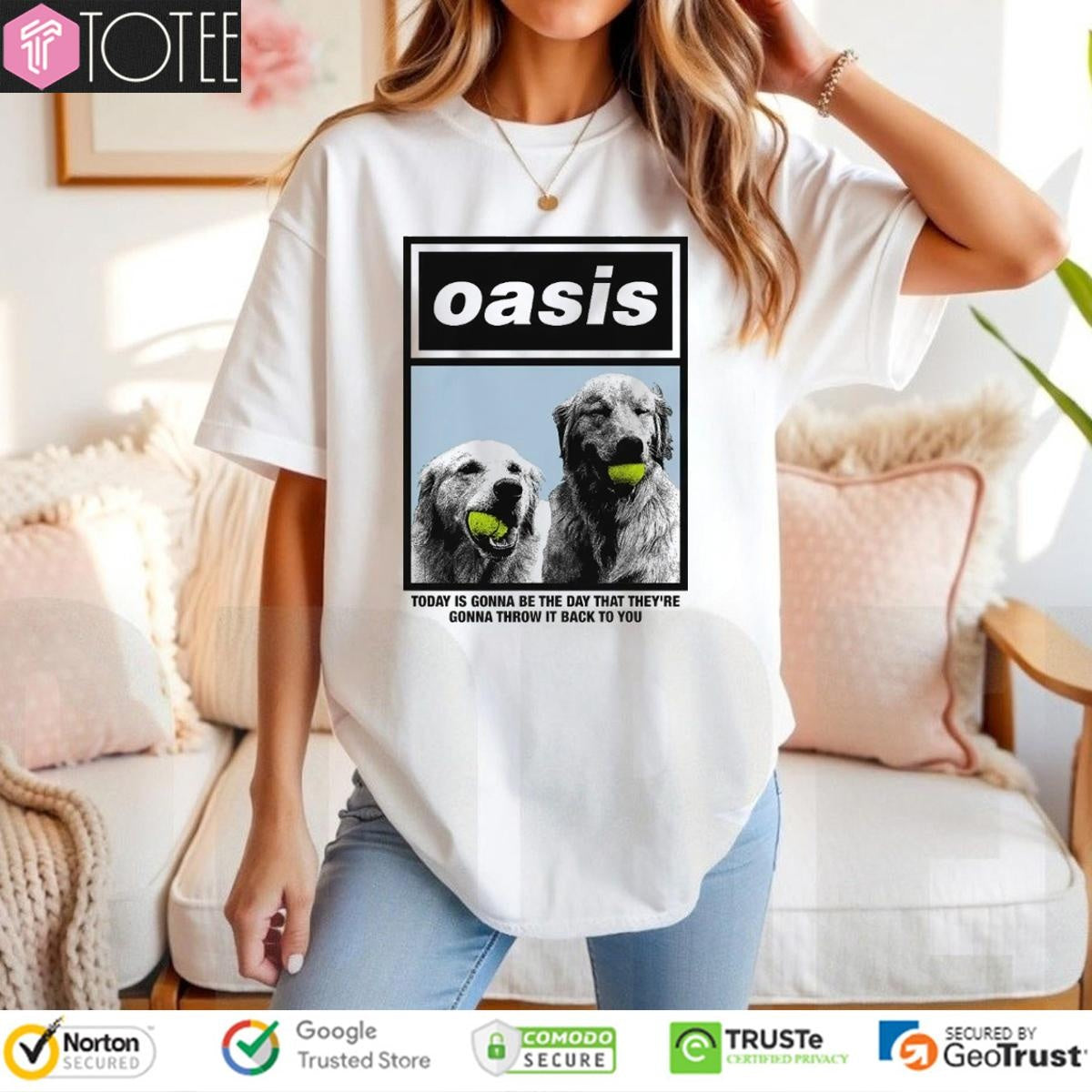 Oasis Wonderwall Lyric Today Is Gonna Be The Day That Theyre Gonna Throw It T-shirt