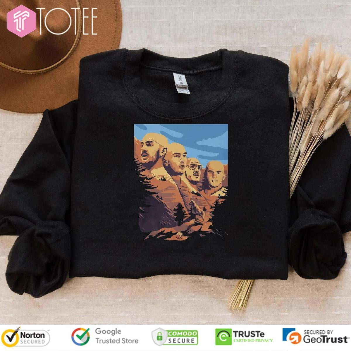 Oklahoma City Thunder Basketball Face Parody Mount Rushmore T-shirt