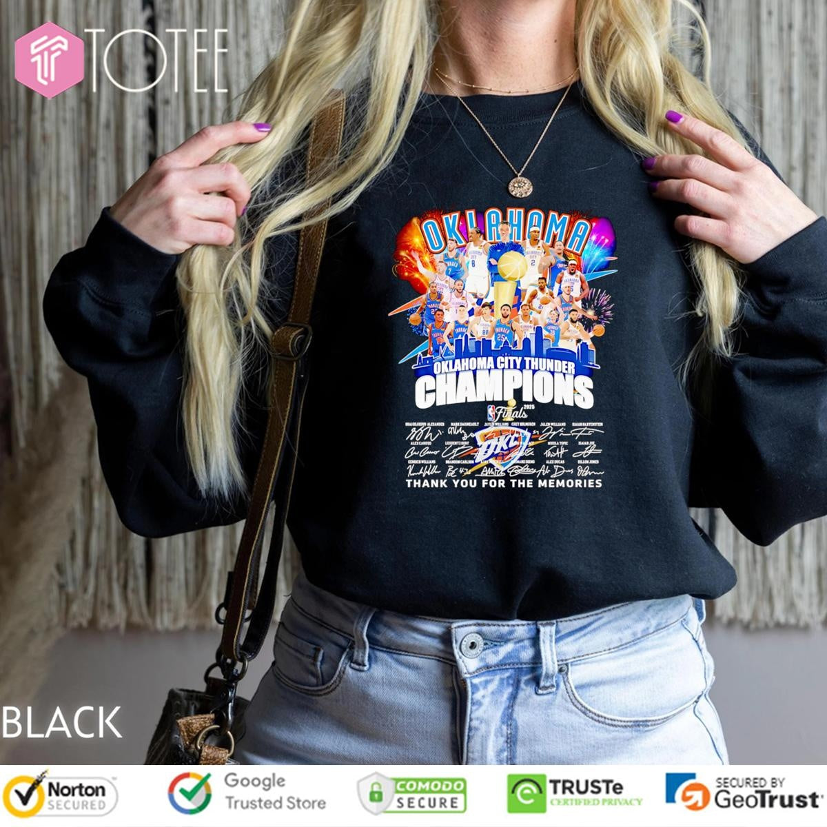 Oklahoma City Thunder Champions Signed T-shirt