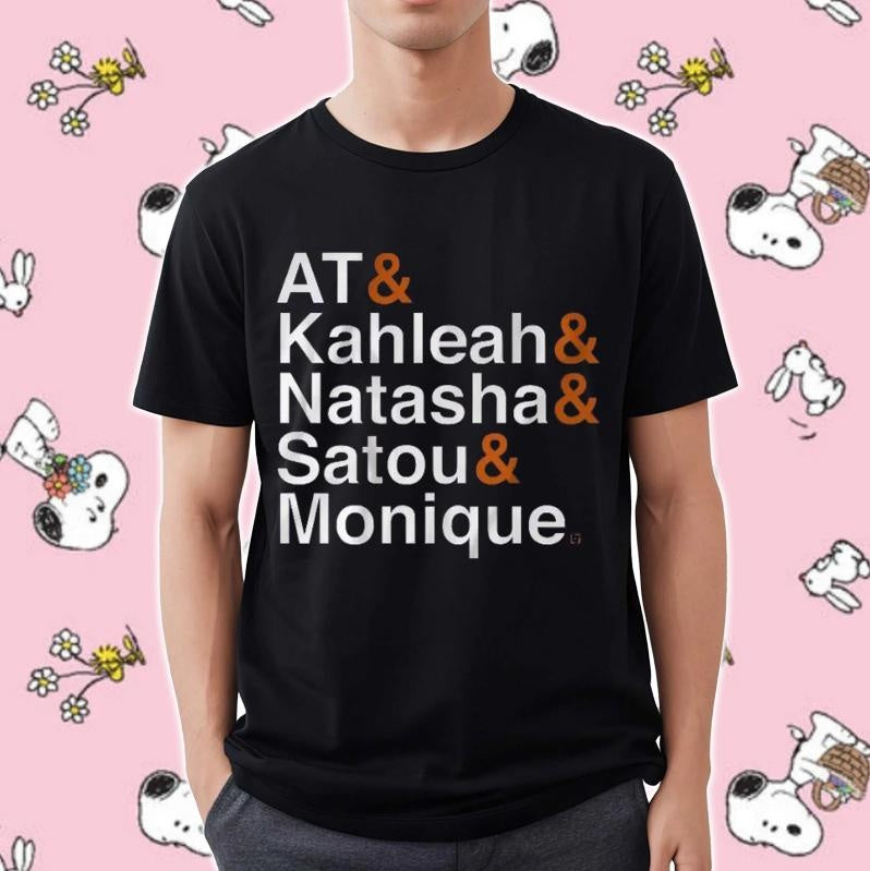 Phoenix Mercury Players Names At Kahleah Natasha Satou Monique T-shirt