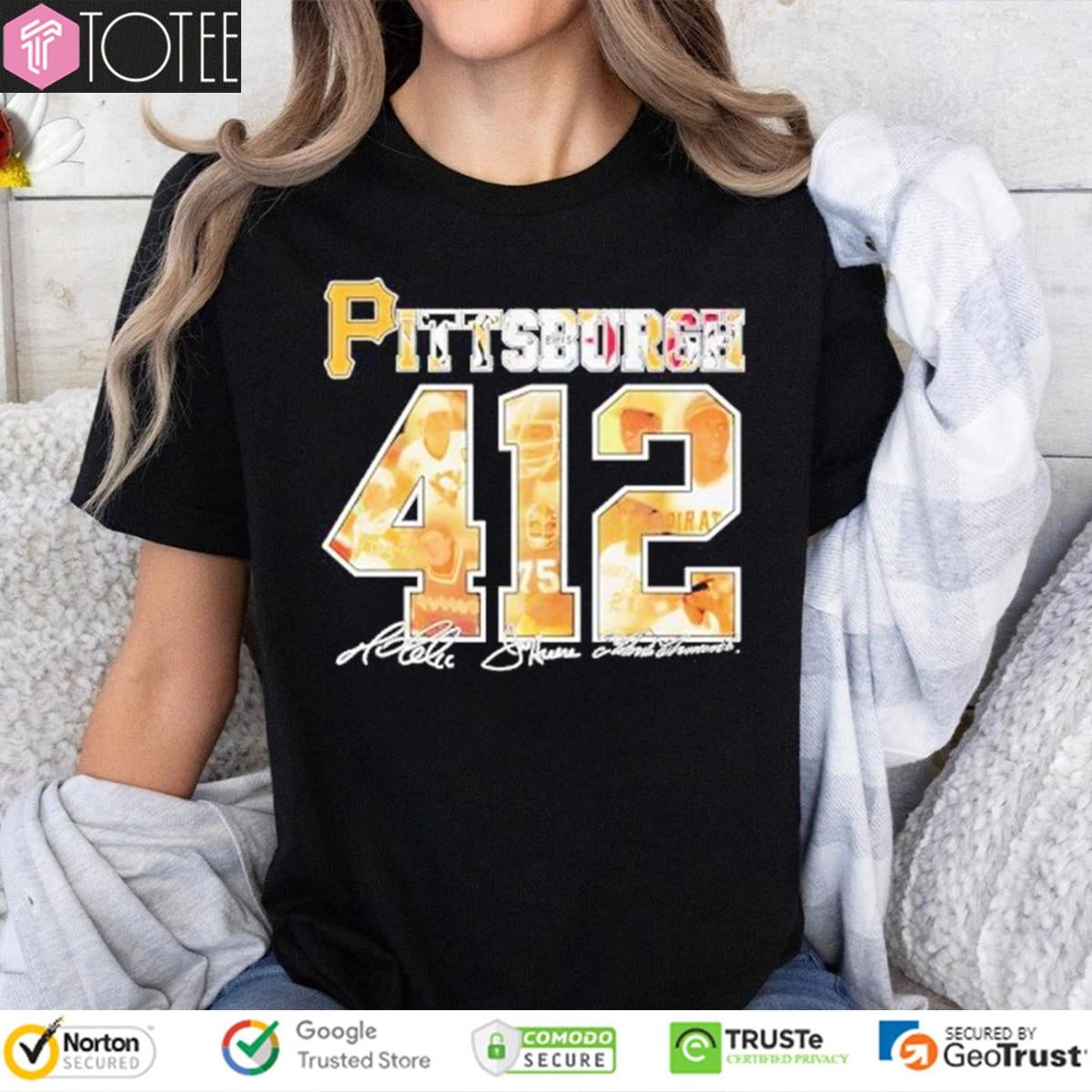 Pittsburgh Pirates Mac Miller 412 Signatures T-shirt