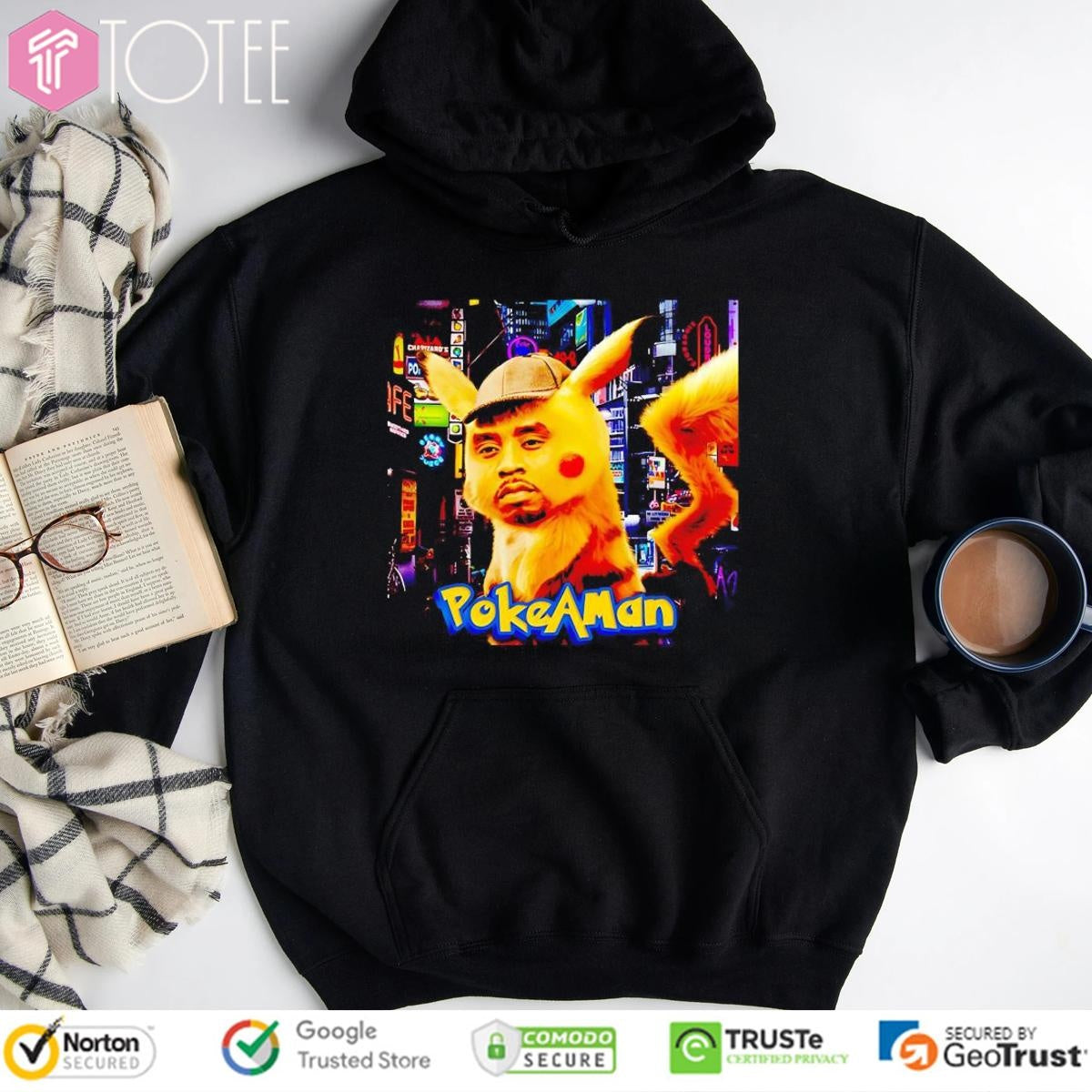 Pokeaman Parody Sean Combs Pikachu Pokemon Hoodie