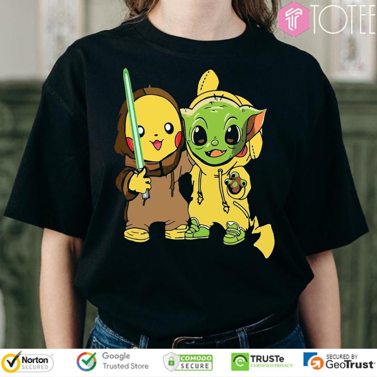 Pokemon Star Wars Disney Pikachu Baby Yoda T-shirt