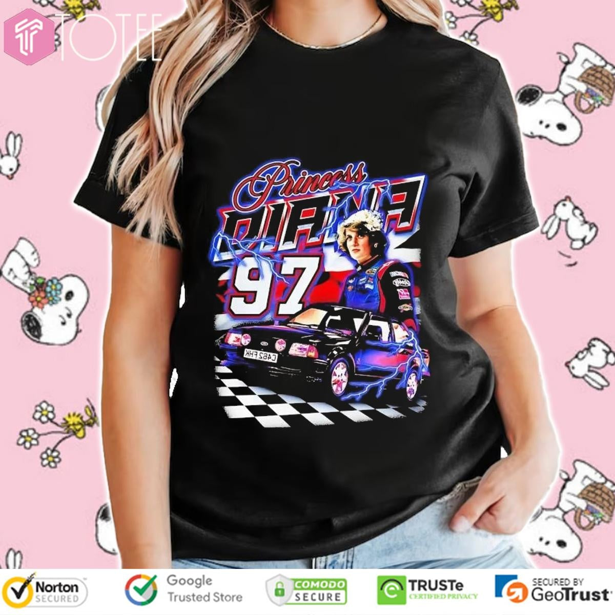 Princess Diana Parody #97 Nascar Racing T-shirt