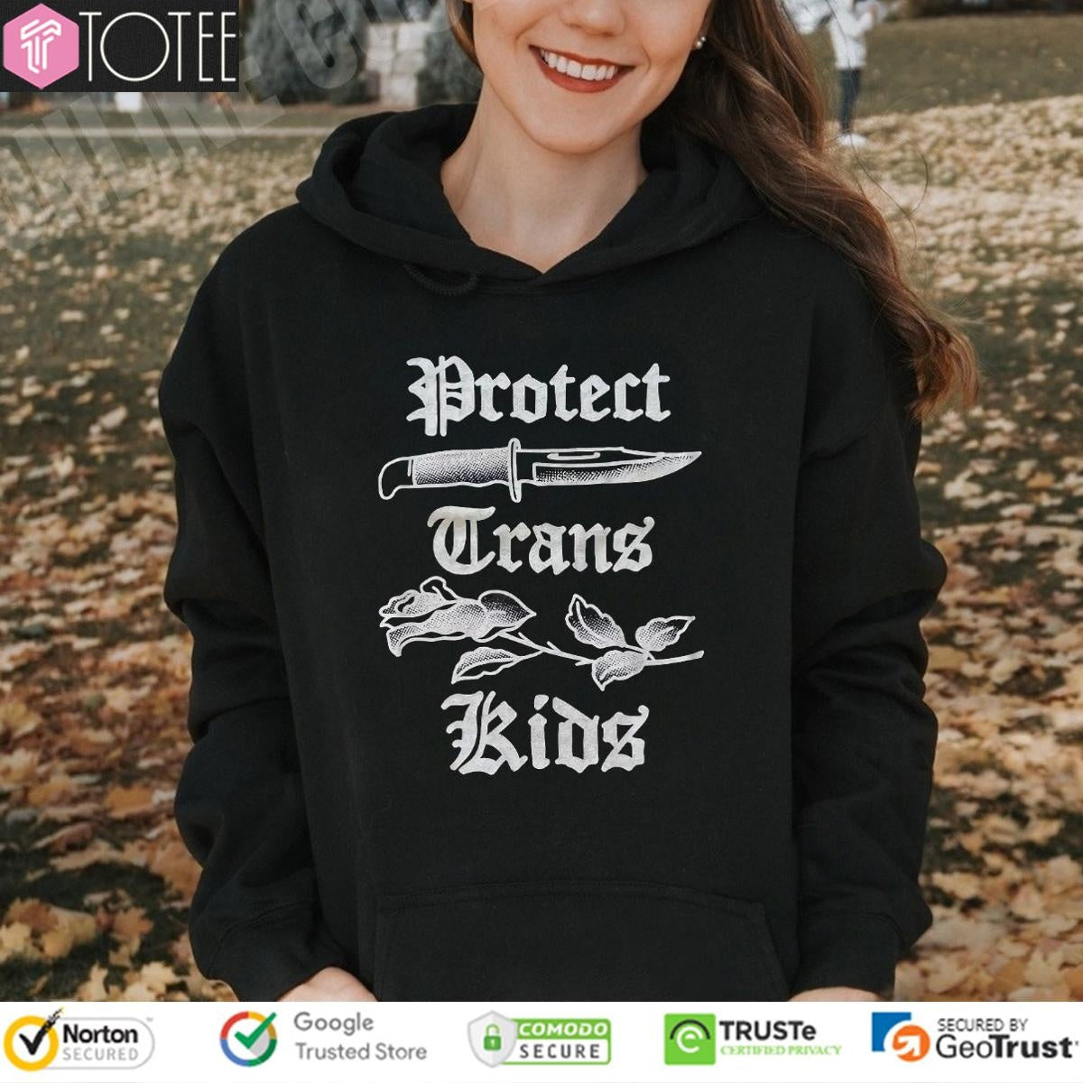 Protect Trans Kids Ka-Bar Knife T-shirt