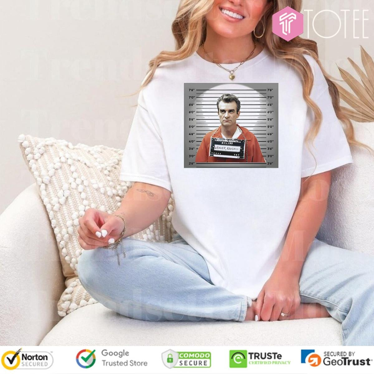 Randy Weaver Randall Mugshot T-shirt