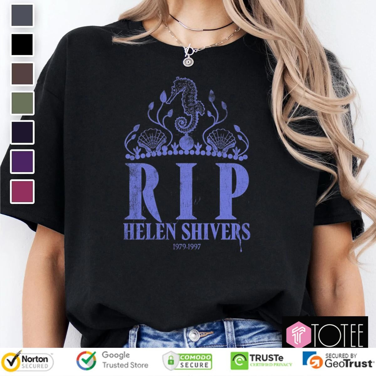 Rest In Peace Helen Shivers 1979-1997 Croaker Queen T-shirt