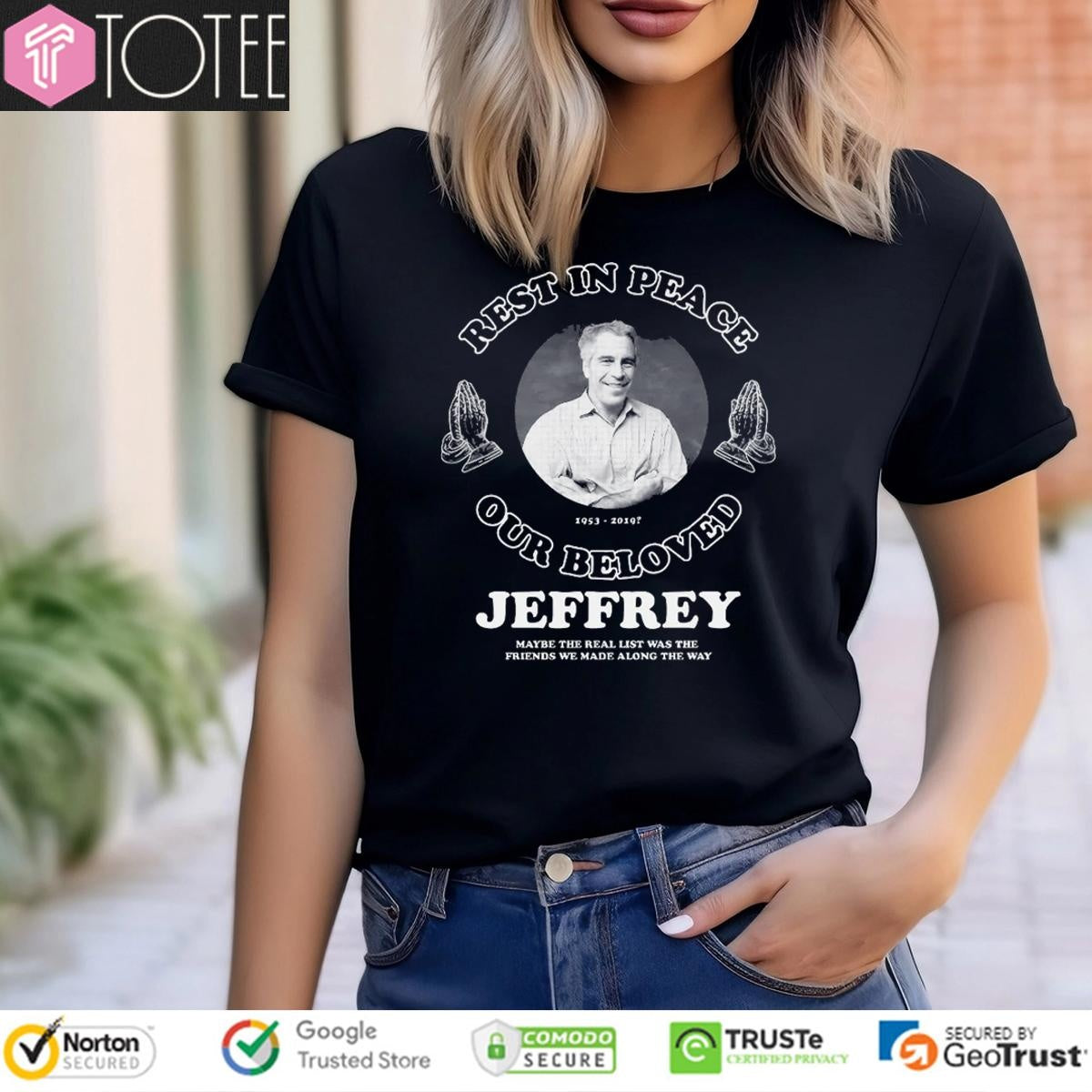 Rest In Peace Our Beloved Jeffrey Epstein 1953-2014 T-shirt