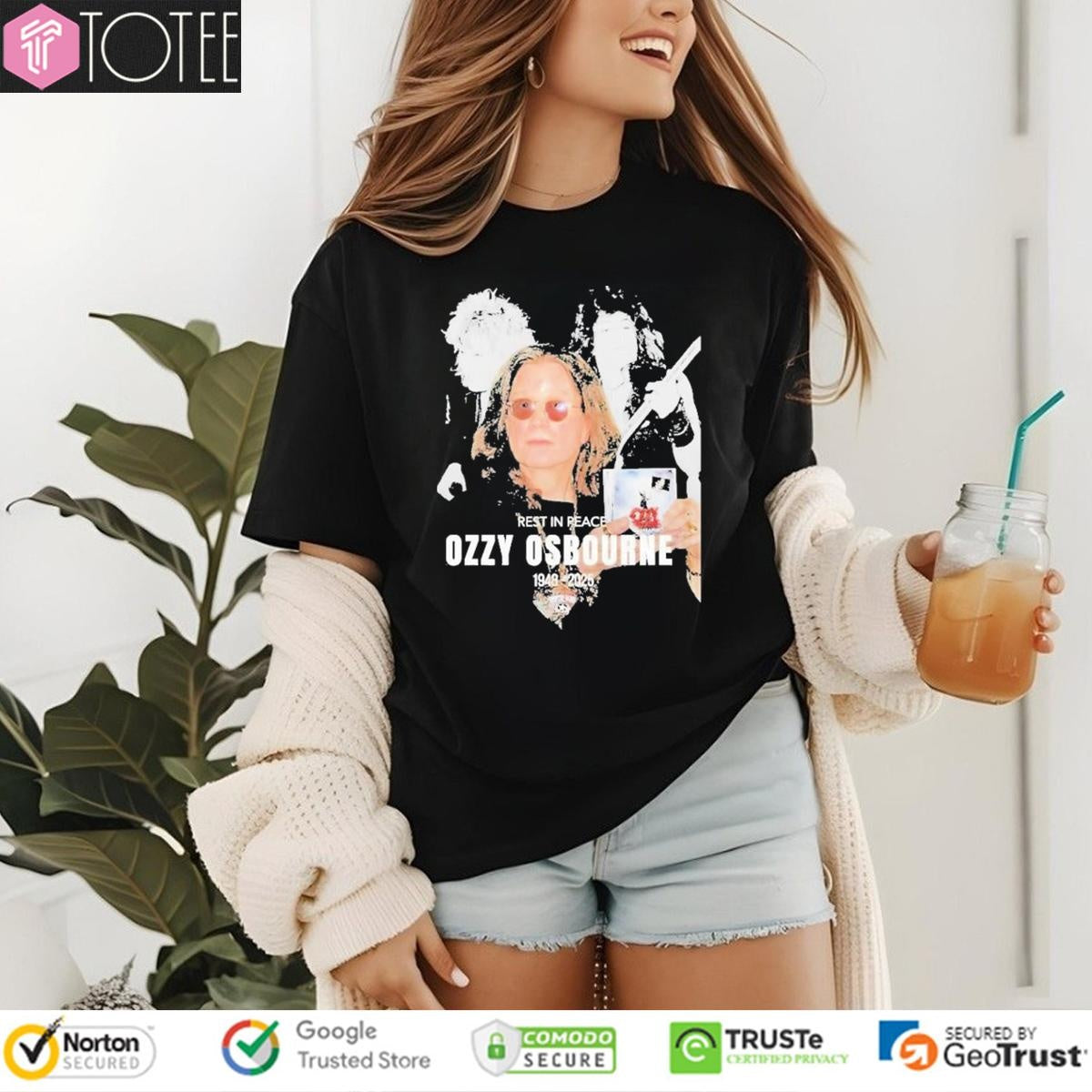 Rest In Peace Ozzy Osbourne 1948-2025 Vintage T-shirt