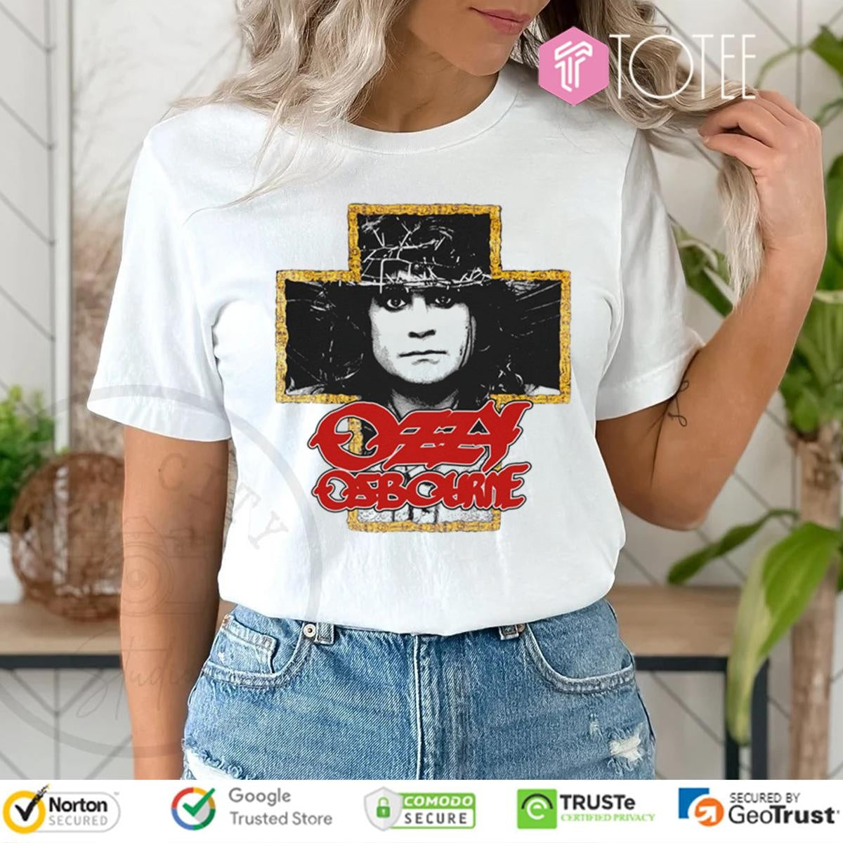 Rest In Peace Ozzy Osbourne Cross T-shirt