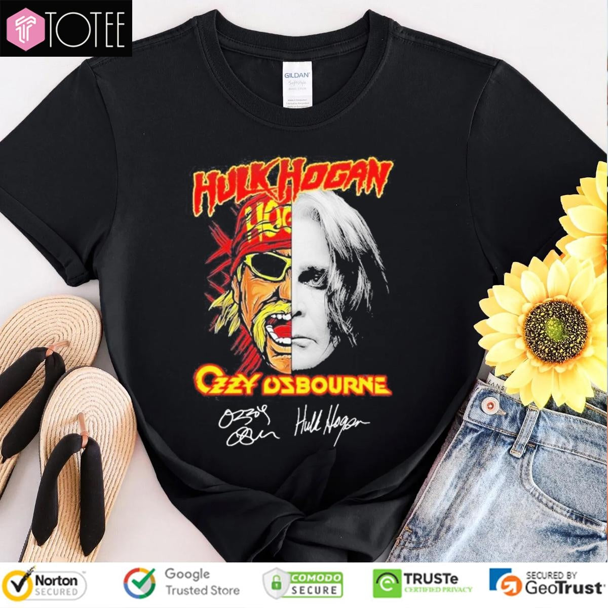 Rest In Peace Ozzy Osbourne Hulk Hogan Signatures T-shirt