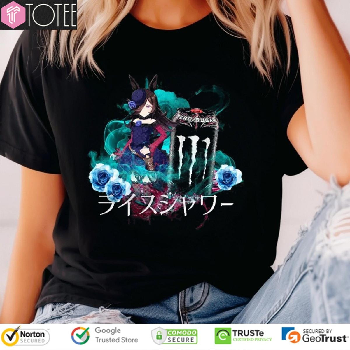 Rice Shower Uma Musume Monster Energy Zero Sugar T-shirt