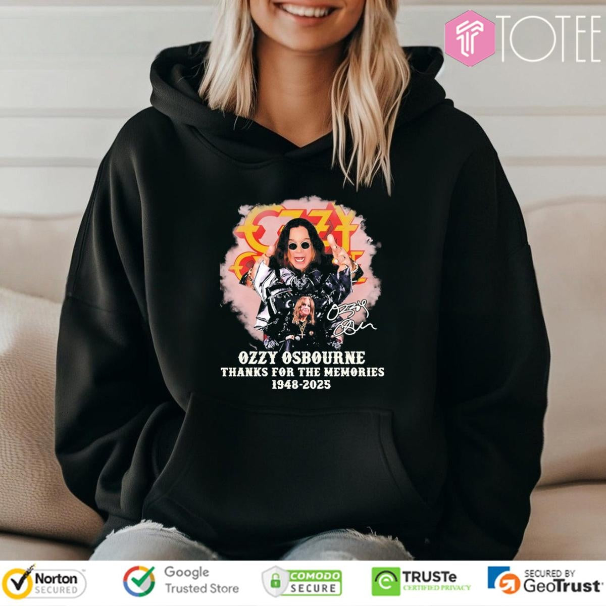 Rip Ozzy Osbourne 1948-2025 Thank You For The Memories T-shirt