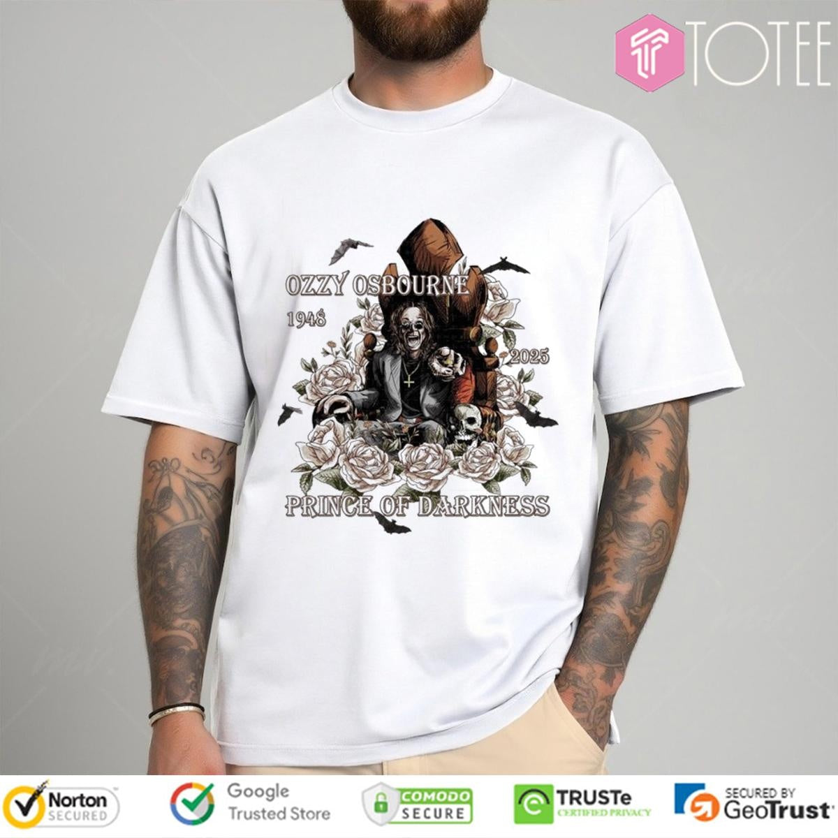 Rip Prince Of Darkness Ozzy Osbourne 1948-2025 T-shirt