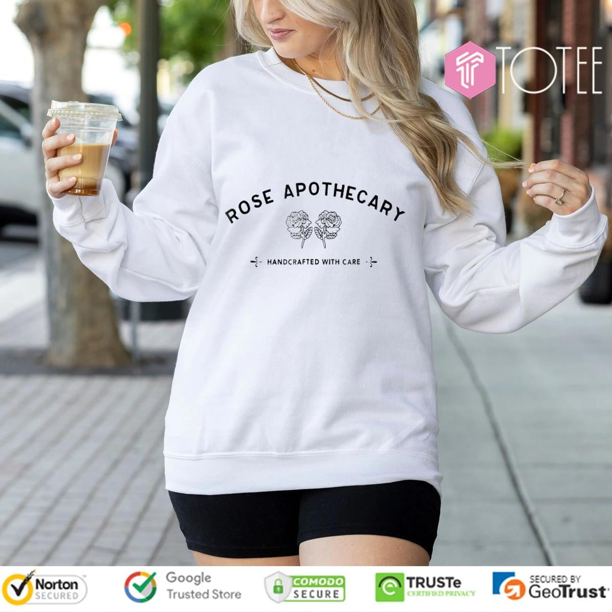 Rose Apothecary Handcrafted With Care T-shirt