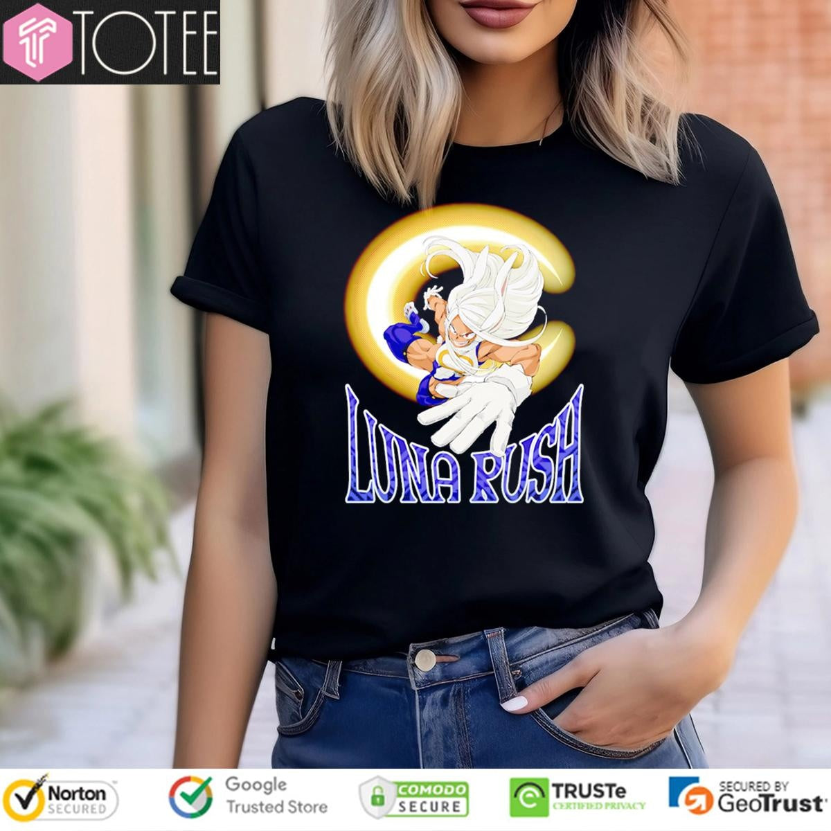 Rumi Usagiyama Rabbit Hero Mirko Luna Rush My Hero Academia T-shirt