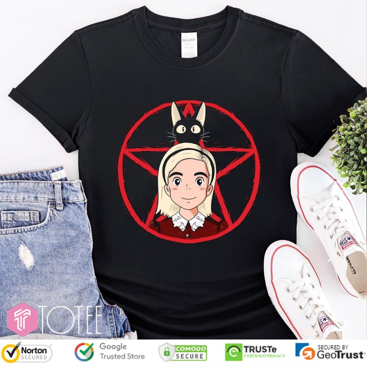 Sabrina And Salem Vers Anime T-shirt