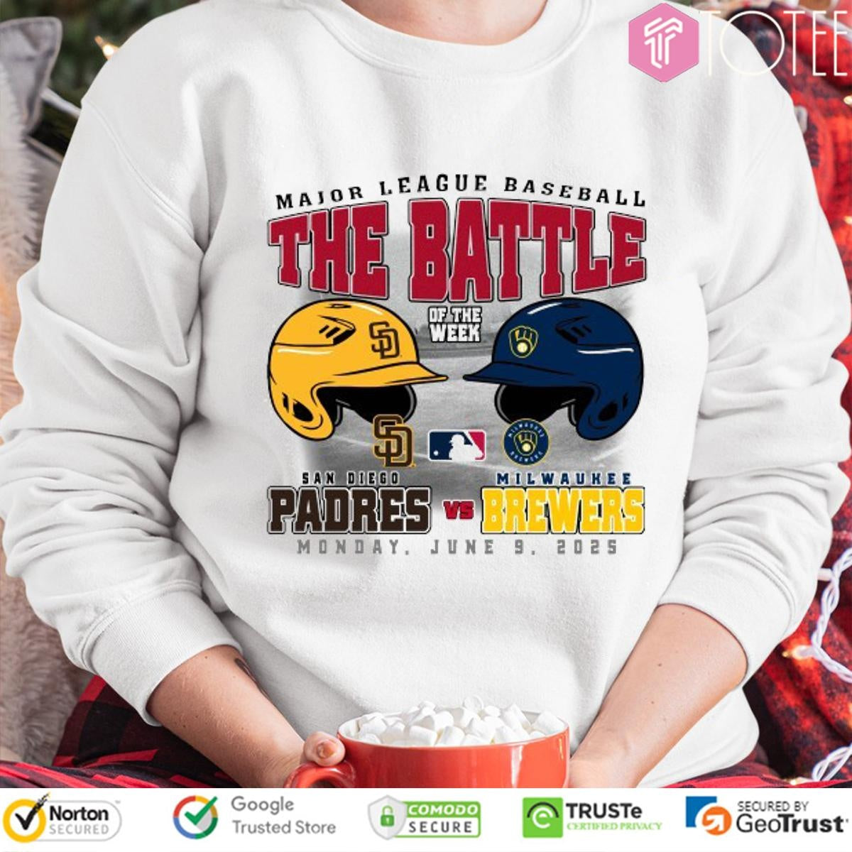 San Diego Padres Vs Milwaukee Brewers The Battle Of The Week Monday sweatshirt