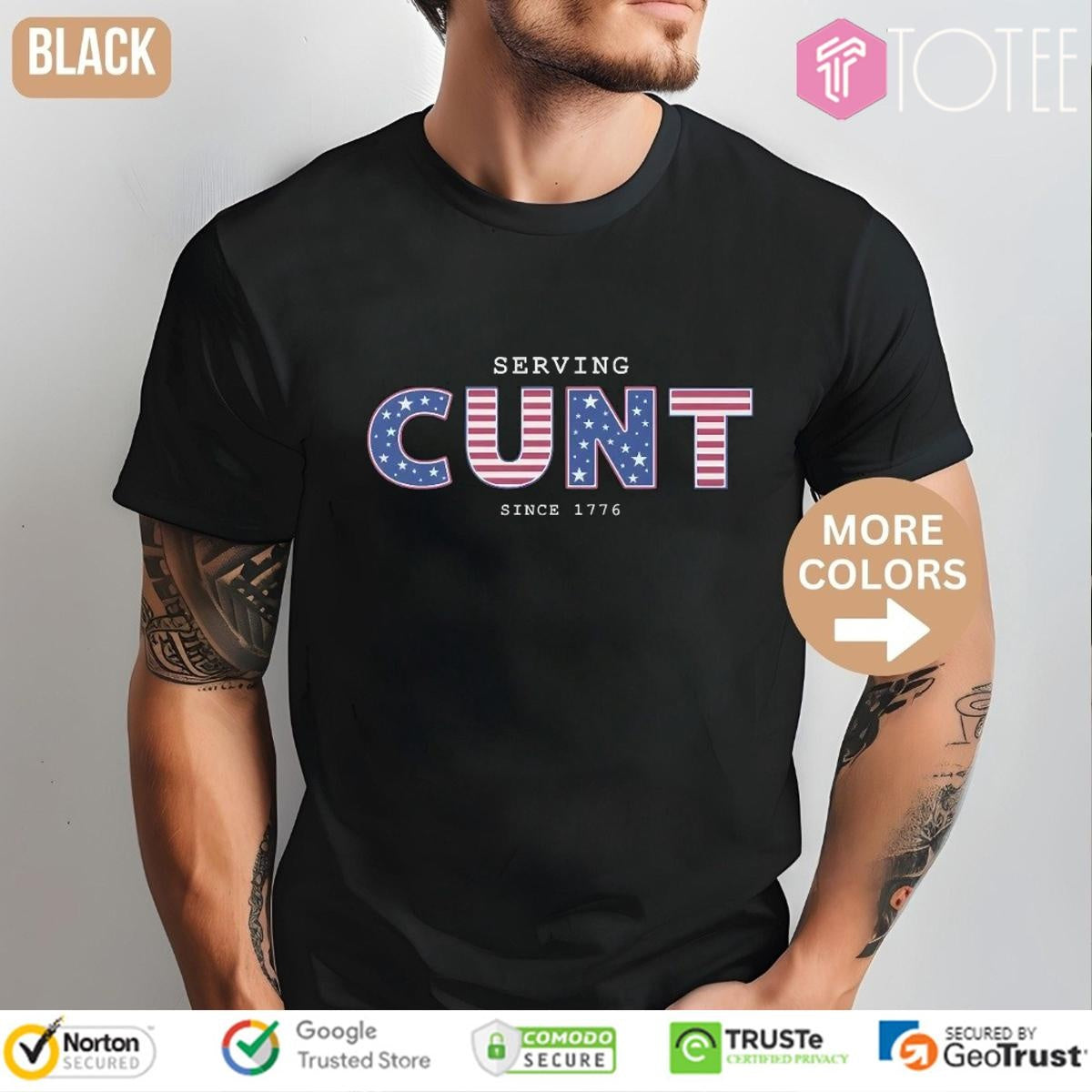Serving Cunt Since 1776 Patriotic Happy 4Th Of July T-shirt