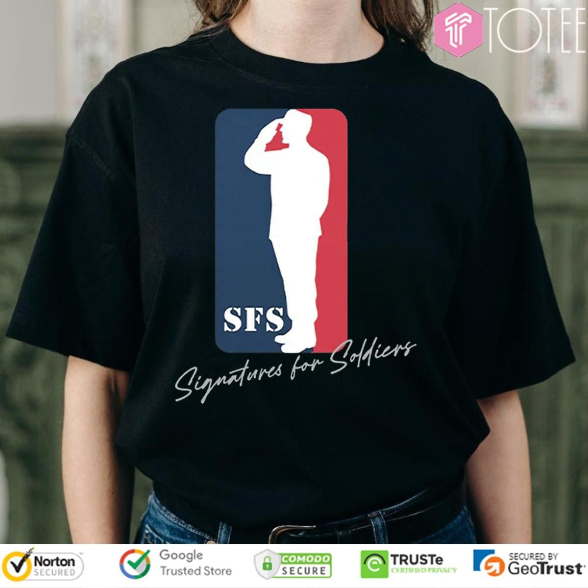 Sfs Baseline Logo Signatures For Soldiers T-shirt