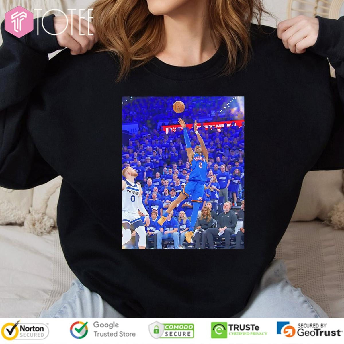 Shai Gilgeous-Alexander Oklahoma City Thunder Game Frames T-shirt