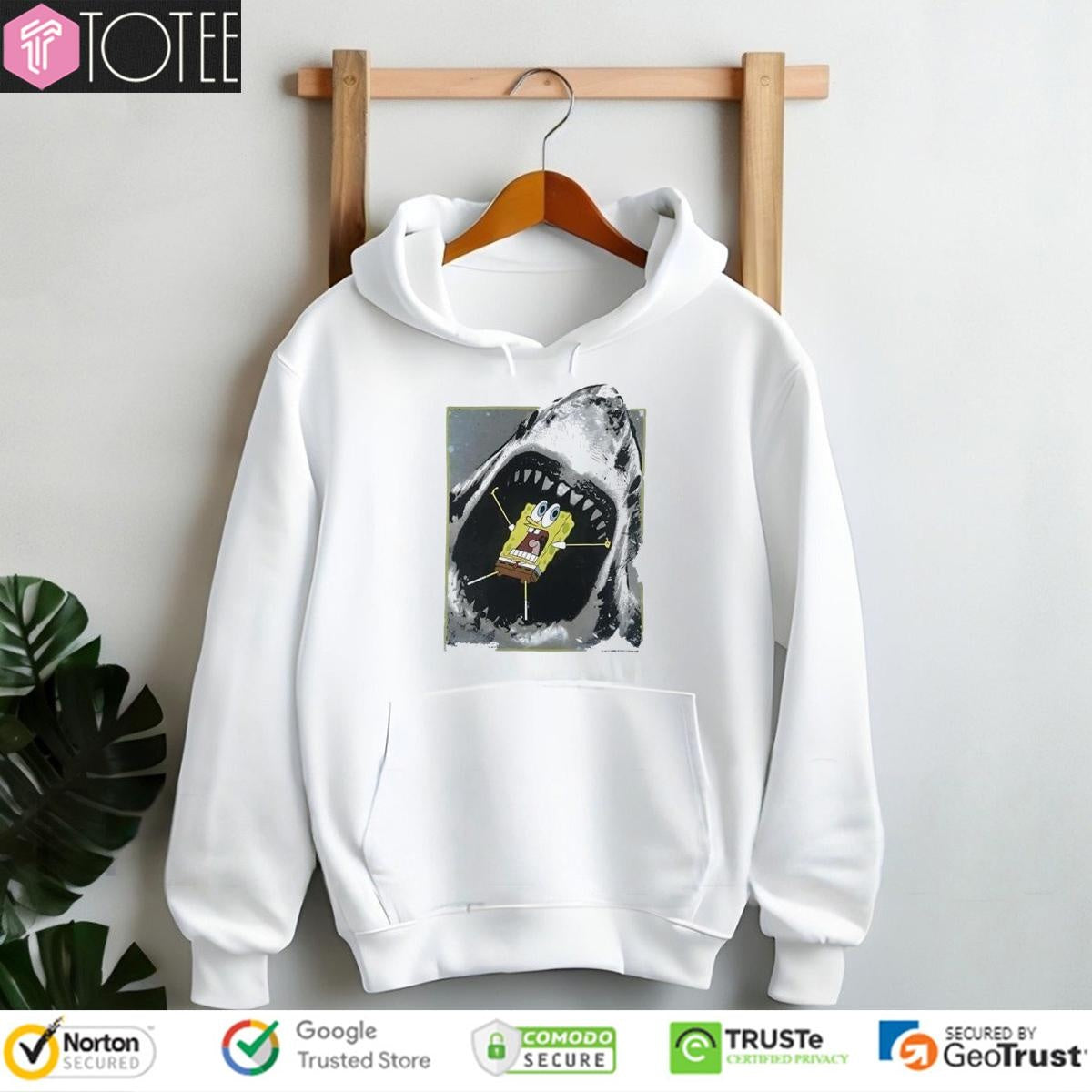 Shark Attack Spongebob Squarepants Jaws T-shirt