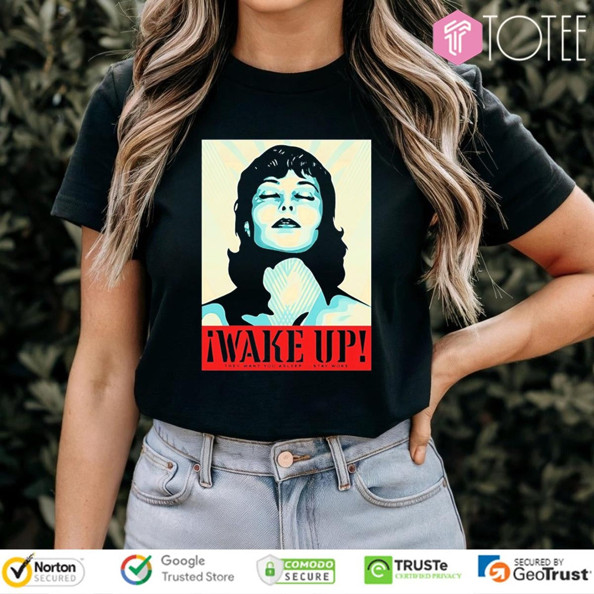 Shepard Fairey Wake Up They Want You Asleep Stay Woke T-shirt