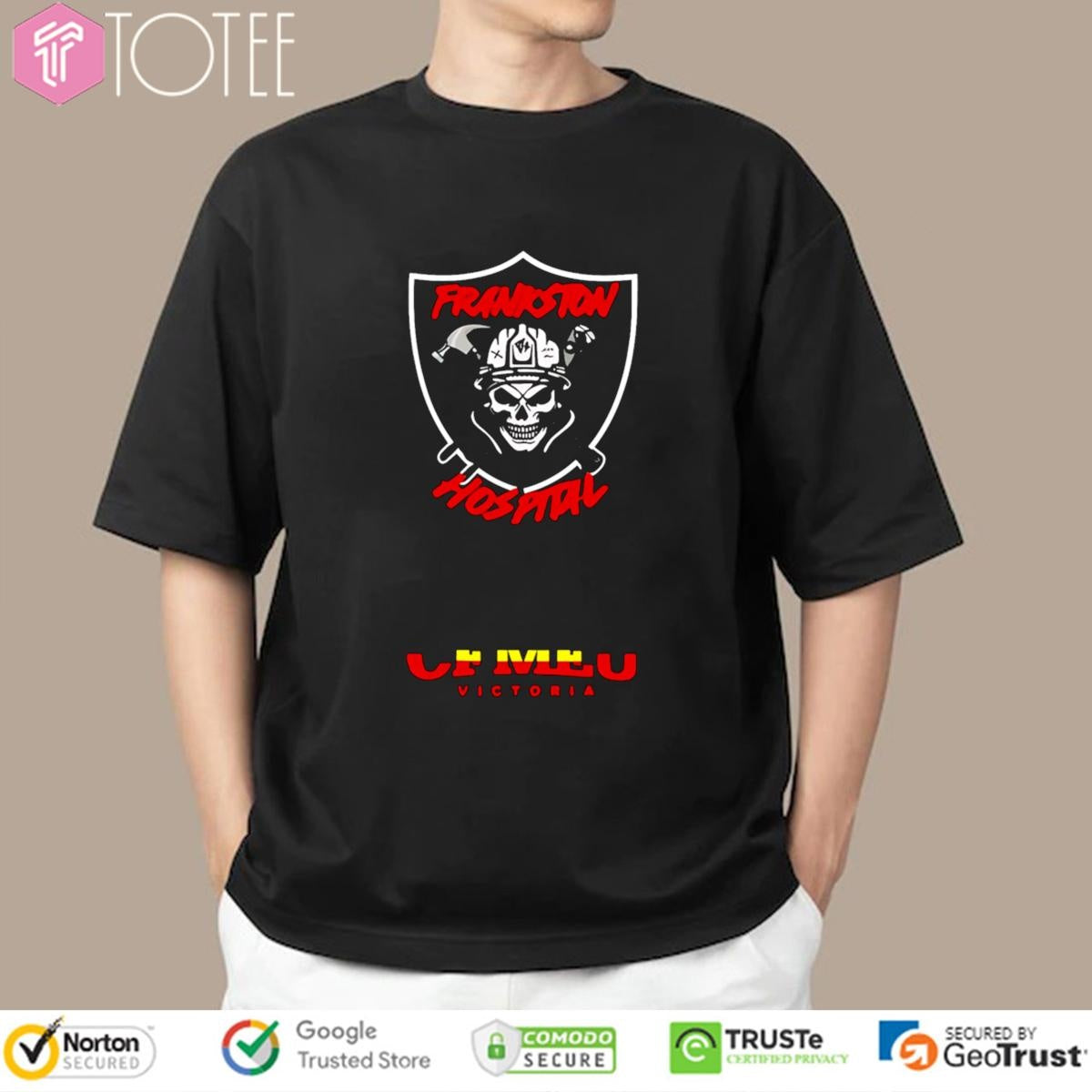 Skull Frankston Hospital Cfmeu Victoria T-shirt