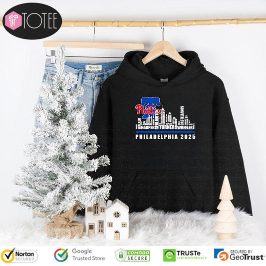 Skyline Name Philadelphia Phillies 2025 T-shirt