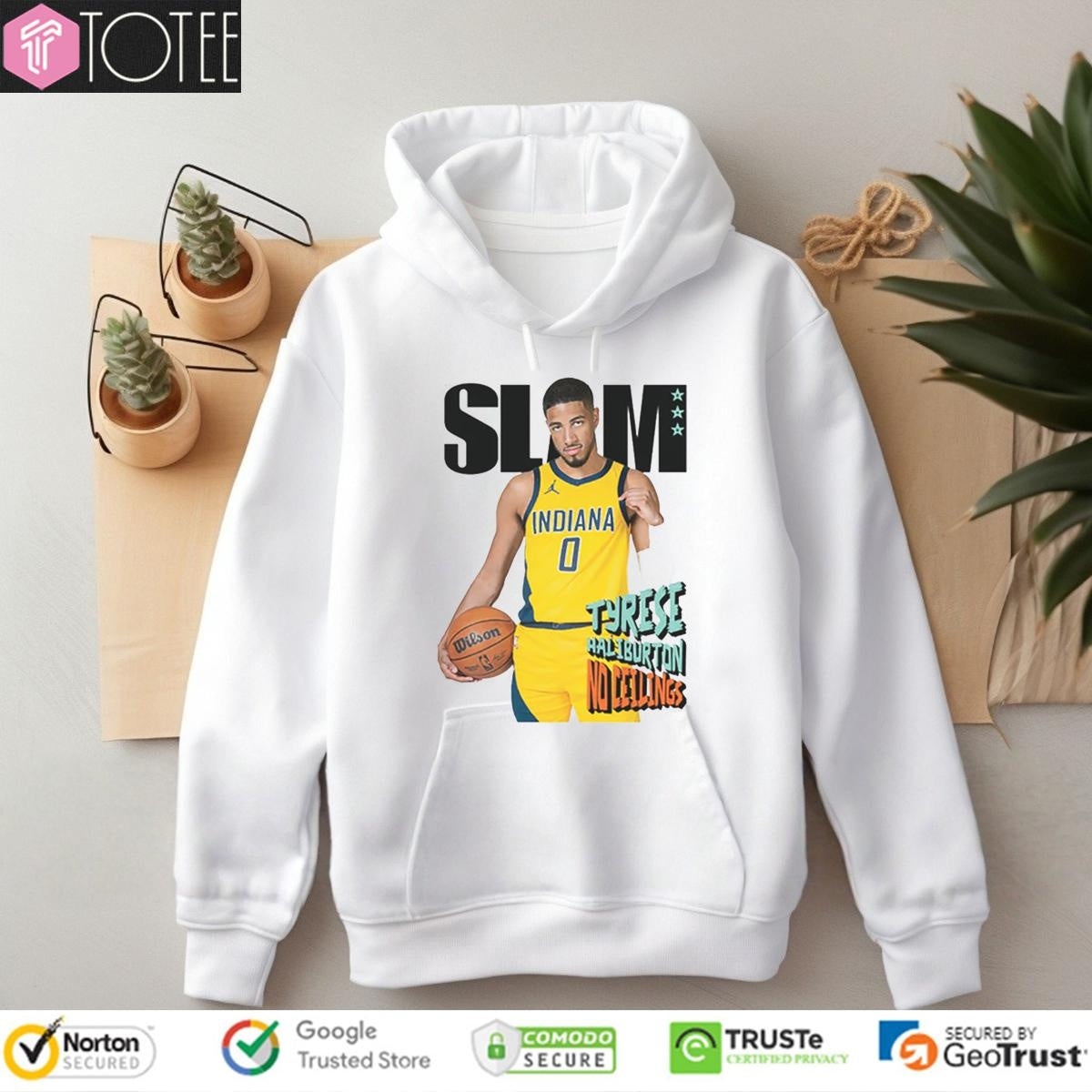 Slam Cover Tyrese Haliburton No Ceilings Indiana Pacers T-shirt