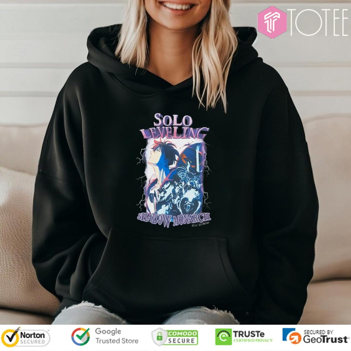 Solo Leveling Shadow Monarch Lightning Sung Jin Woo T-shirt