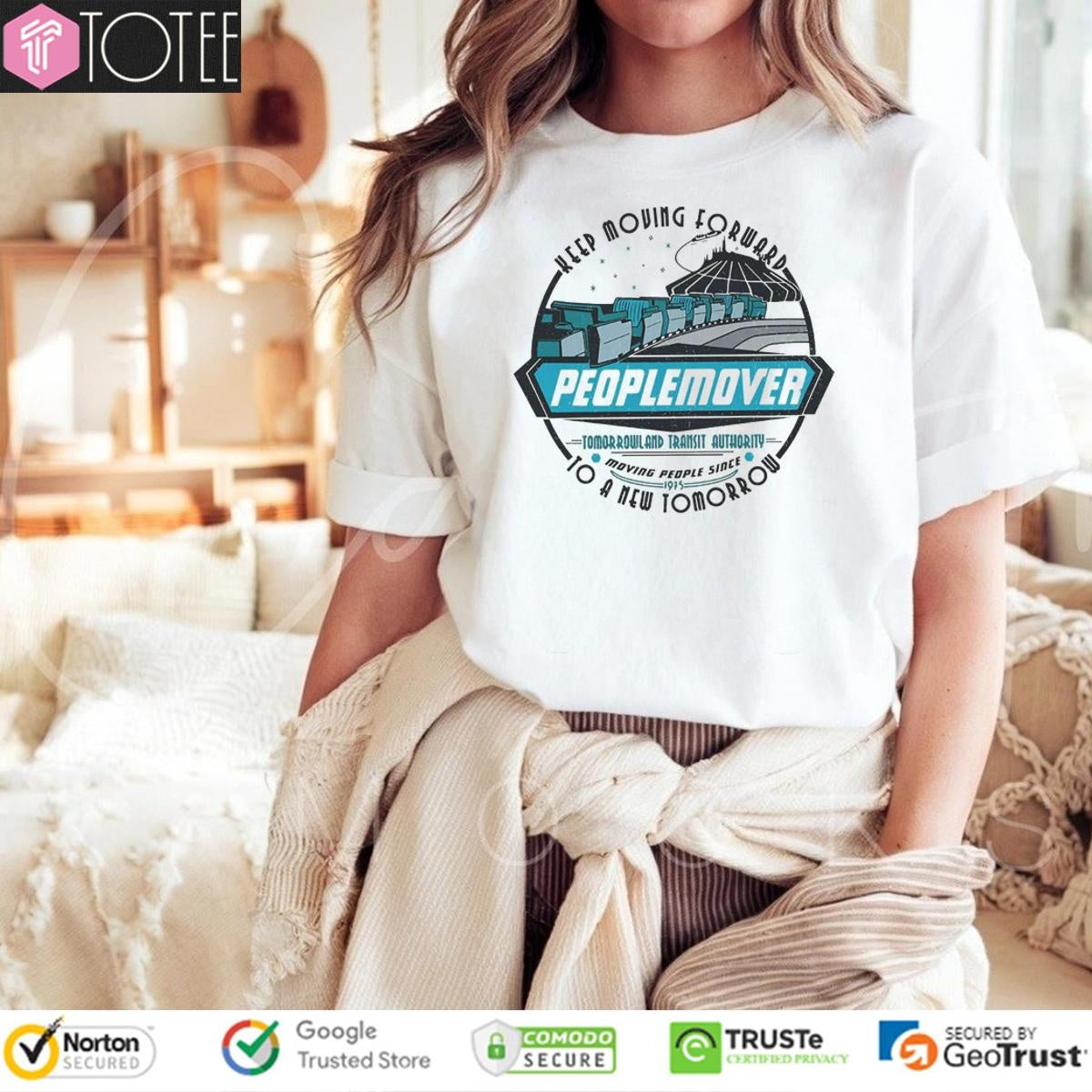 Space Mountain Peoplemover Keep Moving Forward To A New Tomorrow T-shirt