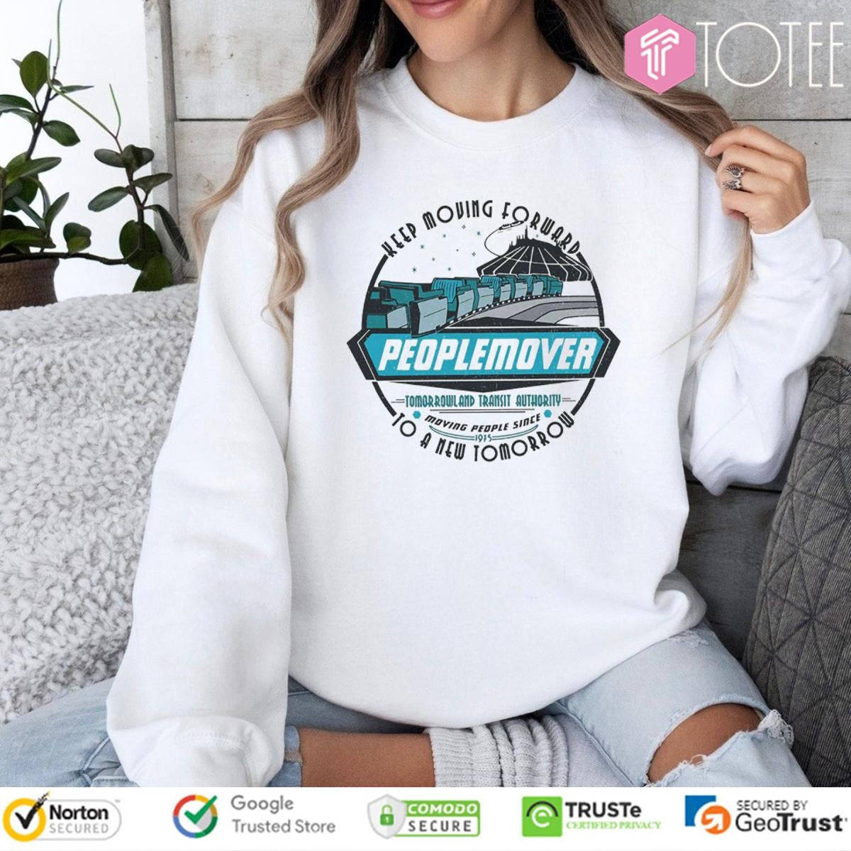 Space Mountain Peoplemover Keep Moving Forward To A New Tomorrow T-shirt