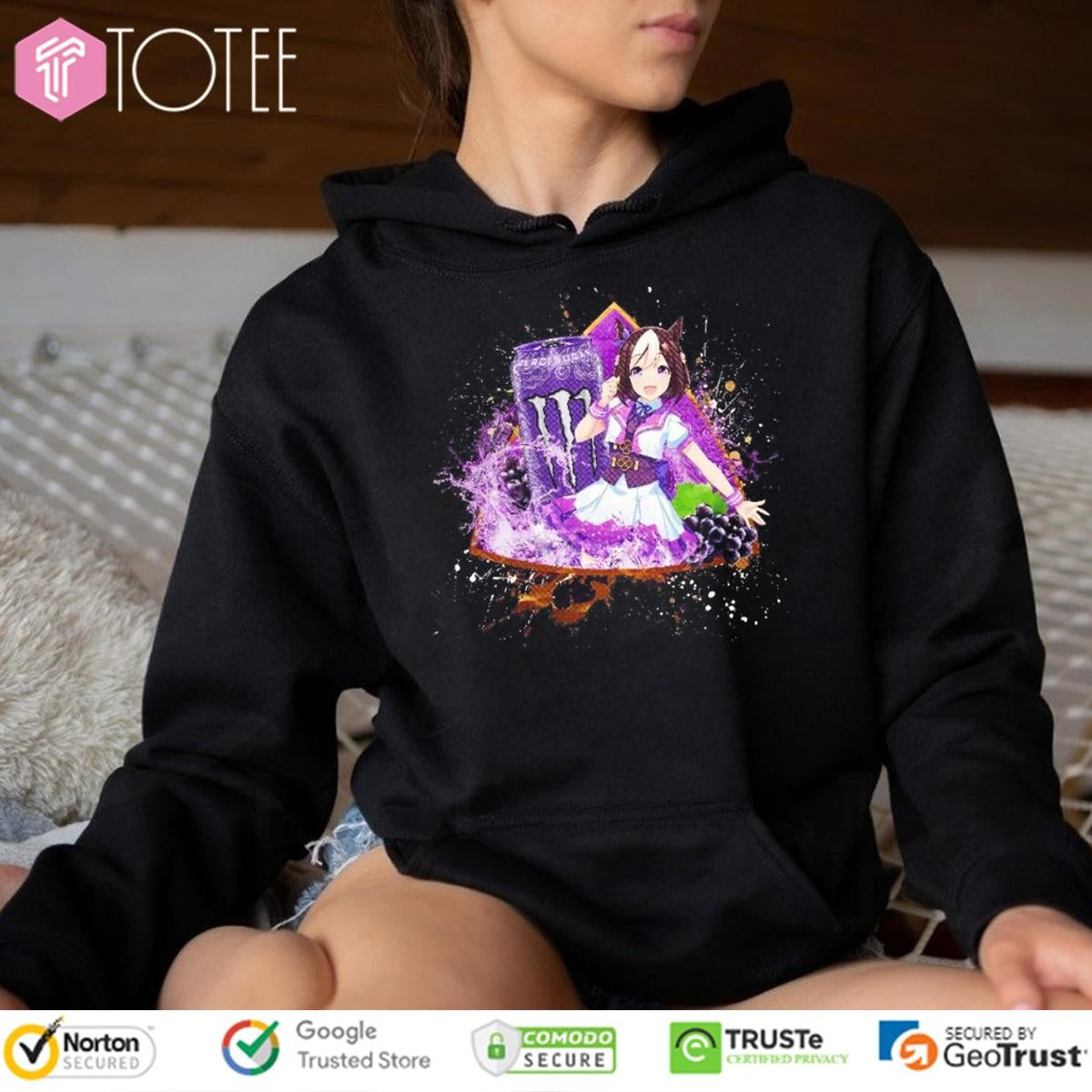 Special Week Uma Musume Pretty Derby Monster Energy Ultra Violet T-shirt