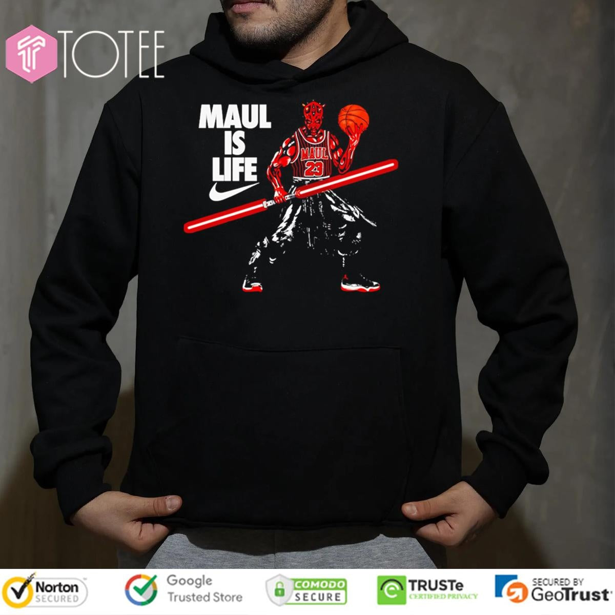 Star Wars Darth Maul Is Life Nike Logo T-shirt