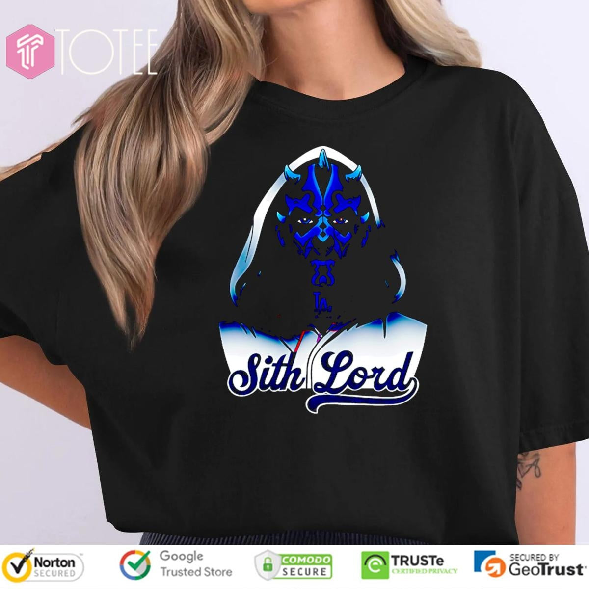 Star Wars Sith Lord Parody Los Angeles Dodgers Baseball T-shirt