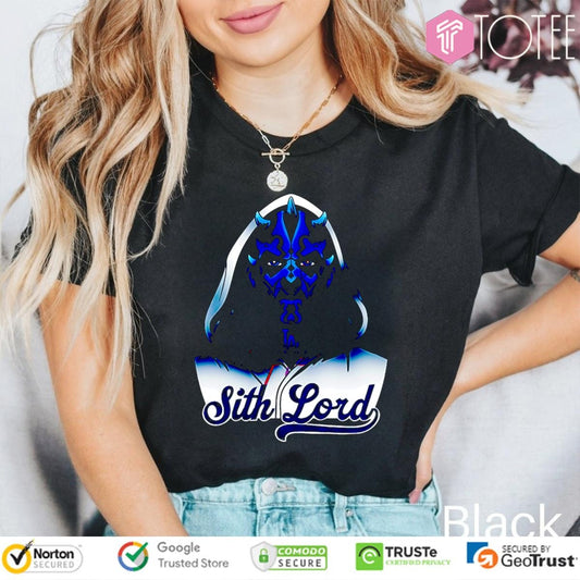 Star Wars Sith Lord Parody Los Angeles Dodgers Baseball T-shirt