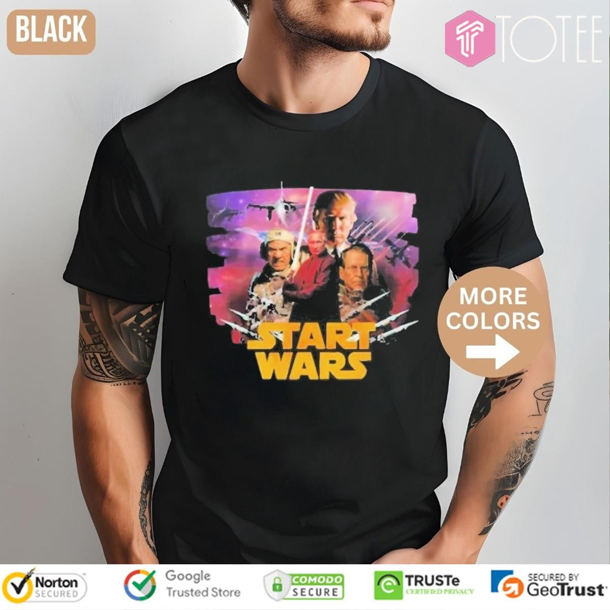 Start Wars Trump And Putin Parody Star Wars T-shirt