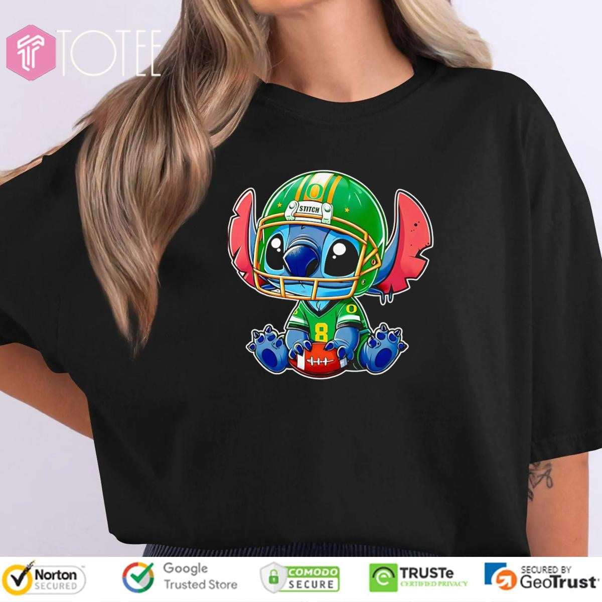 Stitch Oregon Ducks Football T-shirt